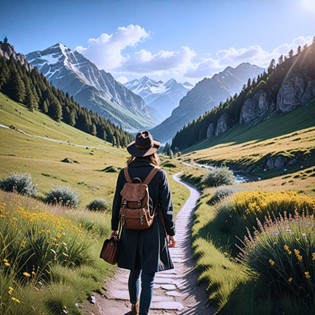 woman walking